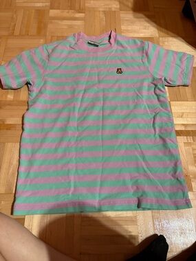 Teddy Fresh Pastel Mint and Lavender Striped Tee